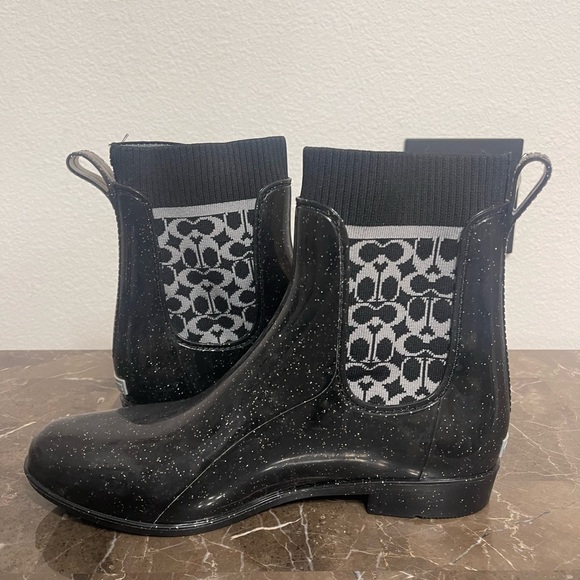 New! Unworn! Coach Rain Bootie (Authentic) Size 10B - Picture 7 of 11